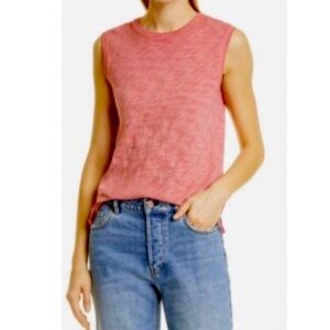 ATM Slub Jersey Tank Top in Rosewood.